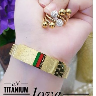 TiTanium set gelang cincin AP6