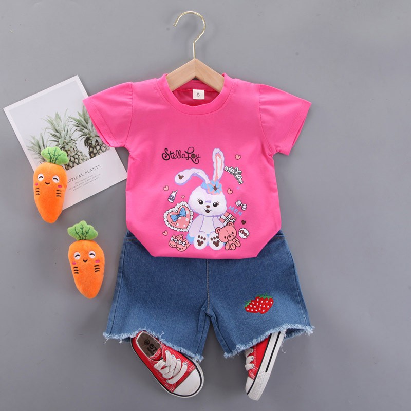 MOBASA OFFICIAL Setelan Baju Anak Perempuan Balita Import | 1-4 thn Stella Bunny / Kualitas Premium STLNG17