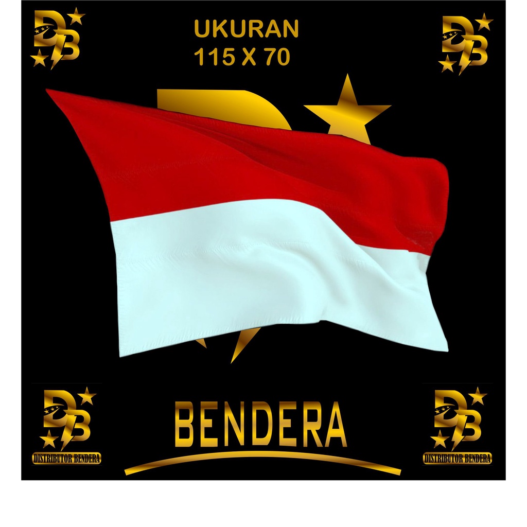 BENDERA MERAH PUTIH UKURAN 115 X 75