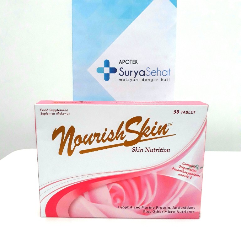 NOURISH SKIN isi 15 / 30 / 60 tablet Atasi Jerawat, Flek Hitam dan Kerutan