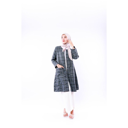 YAYA BLAZER (ld102 pjg95) - Outer Kotak Linen