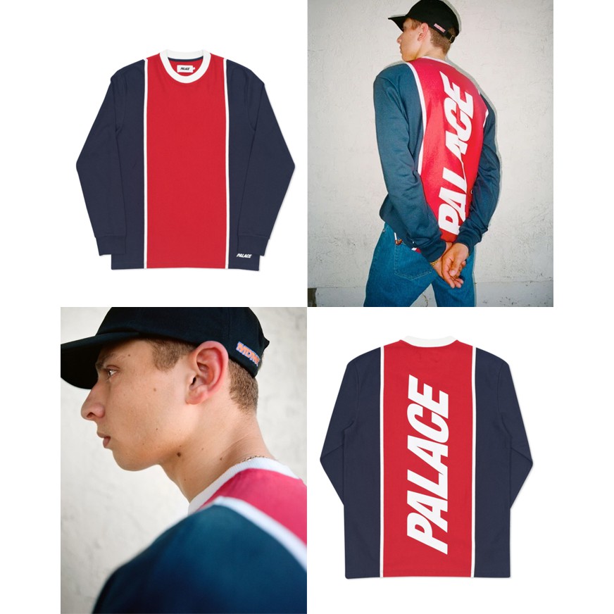 PALACE Skateboards Fast Stripe 280 Crewneck Crew Sweater