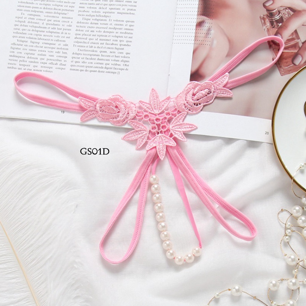 [SIAP KIRIM] BAWAHAN SEXY LINGERIE GSTRING WANITA PINK GS01D