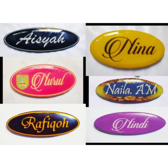

Name tag oval peniti