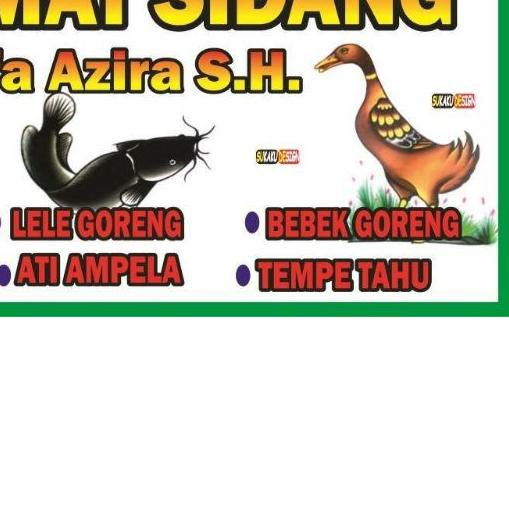 banner / spanduk ulang tahun /sidang / wisuda / wedding design pecel lele