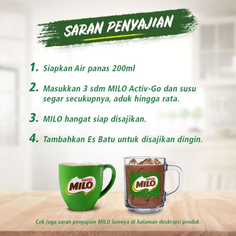 1 RENCENG MILO SACHET 22GR ISI 11 SACHET