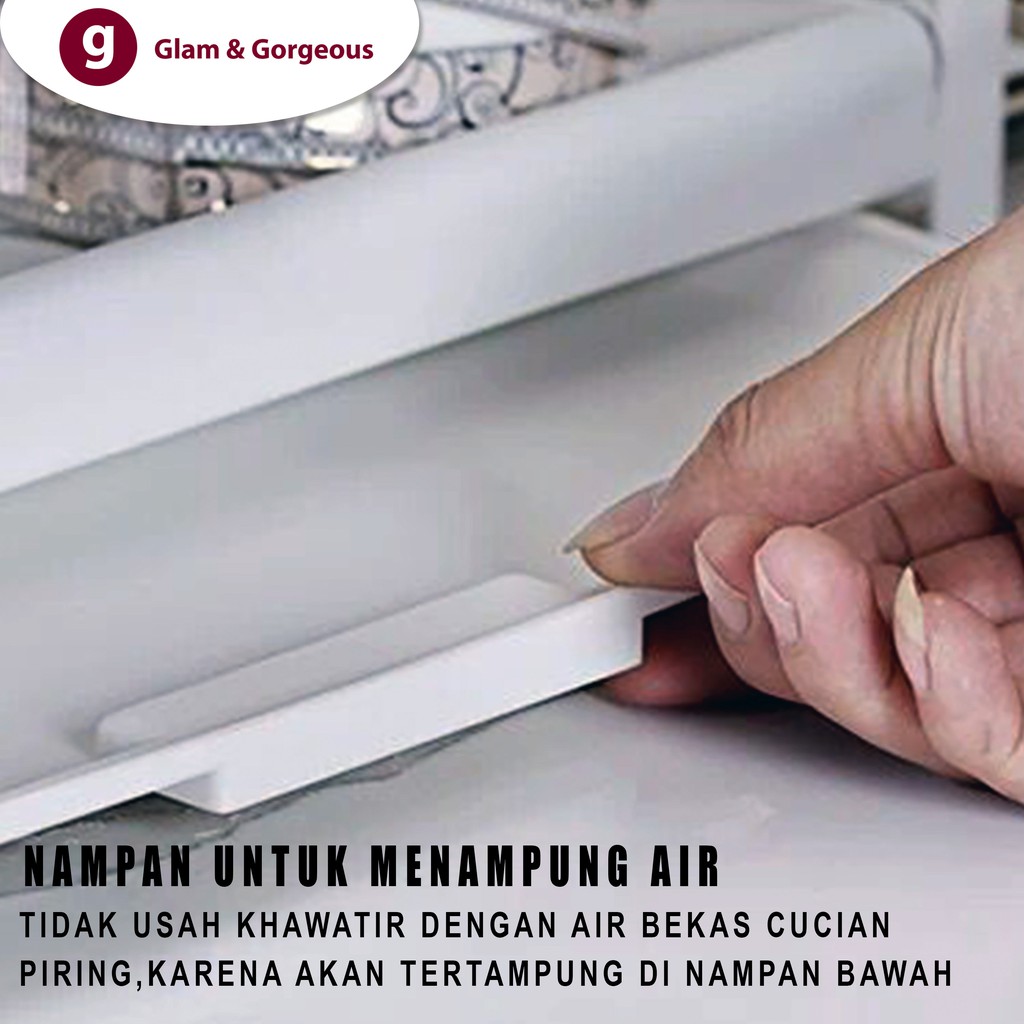 Rak Dapur Pengering Piring kokoh dan Tahan Lama - RD019