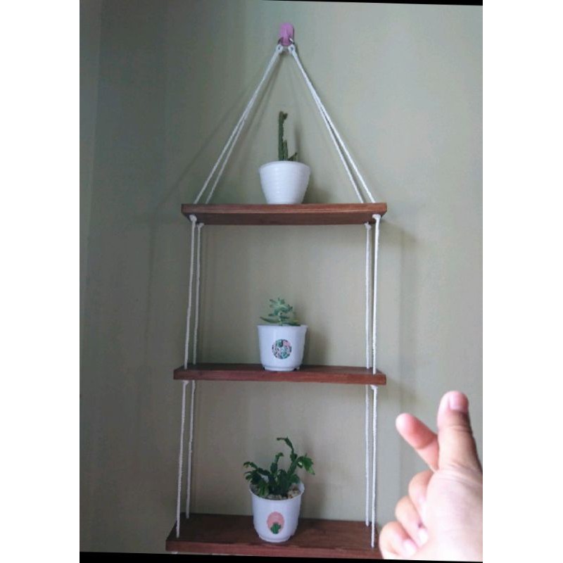 Rak Gantung/Rak Susun Kayu/Rak Bunga/Rak Dinding Minimalis...