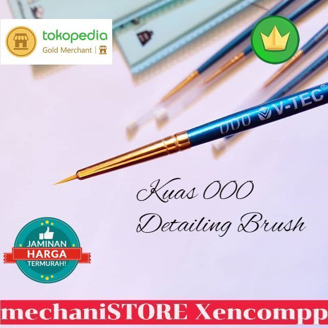 Kuas Gundam 000 / Detailing Brush / Detail Brush 000 (Alternatif Lyra)