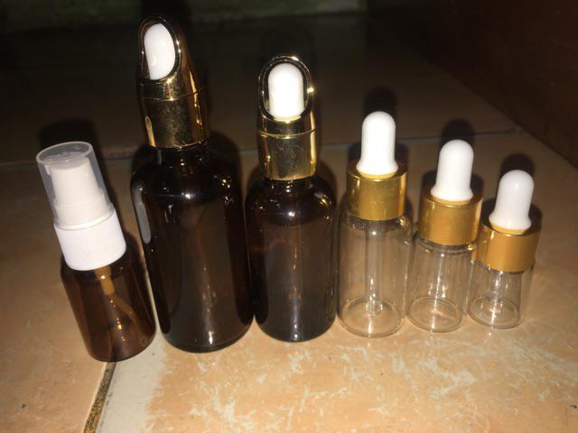 20ml Botol Pipet Kaca Biasa Clear - Botol Oil - Botol Dropper -accessories Essential Oil