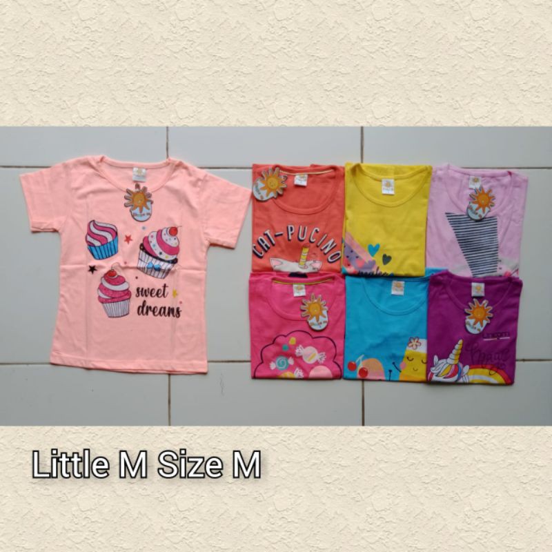 Kaos Little m / kaos anak perempuan