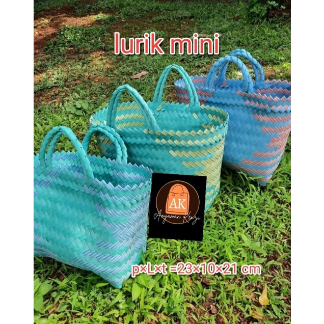 Tas anyaman lurik Stock Ready