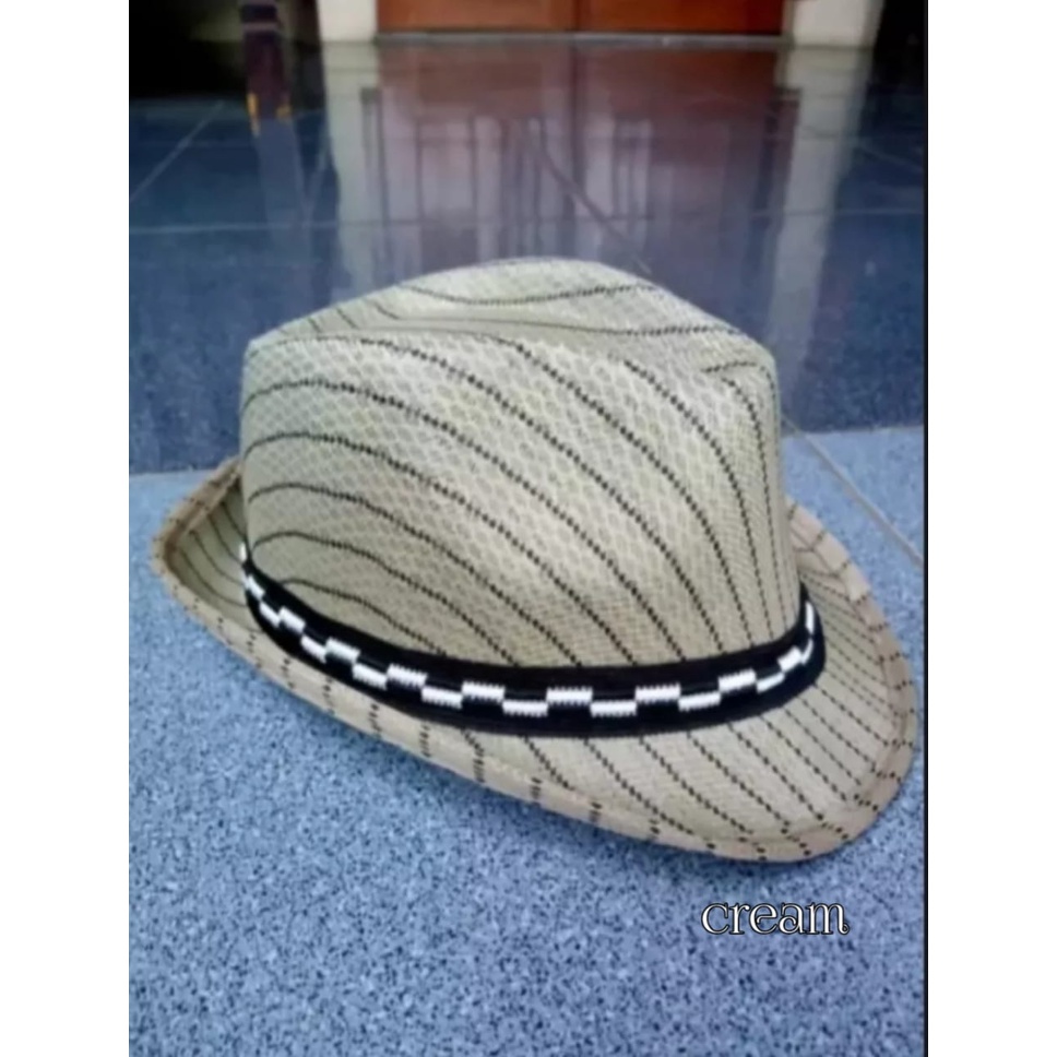 Topi Coboy Fedora Classic Topi Pantai Pria Dewasa