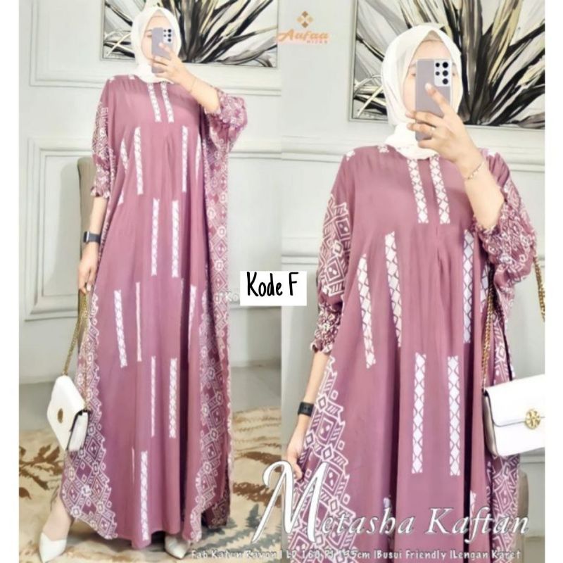 Baju Gamis Kaftan Longdress Kaftan super Jumbo Ld 160 Busui Bahan Santung Rayon Super Adem