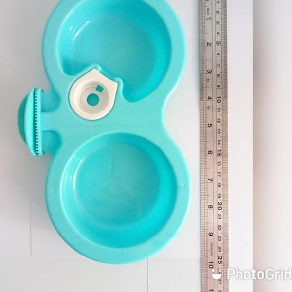 DDP Tempat Makan Minum Anjing Kucing Double Gantung Pet Double Bowl