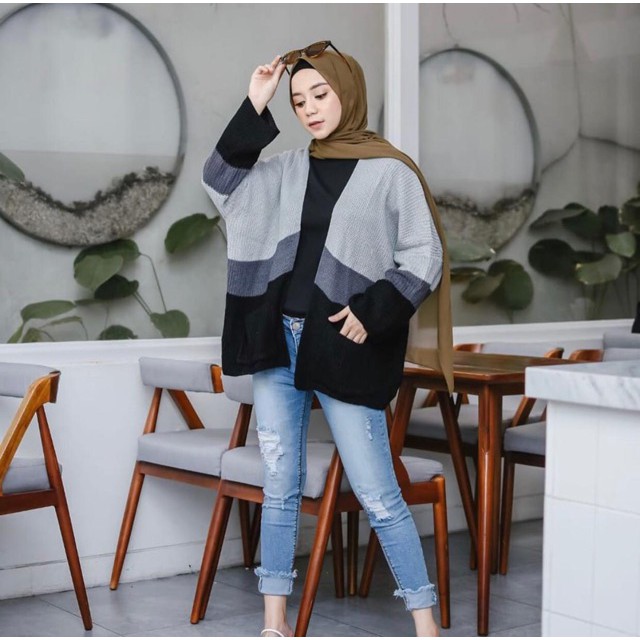 MAHERA CARDI / CARDIGAN RAJUT 3 WARNA /  RAJUT