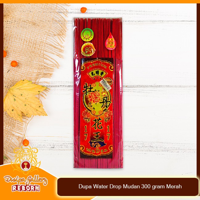 Dupa/ Hio Wangi Harum SCR Water Drop Mudan 300 gram Merah