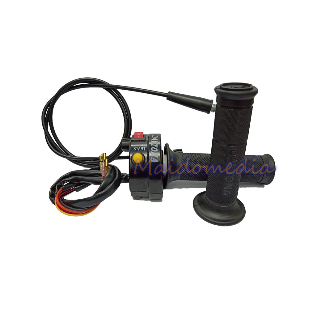 Gas Spontan Daytona 2 Tombol Dengan Kabel Gas - Hitam