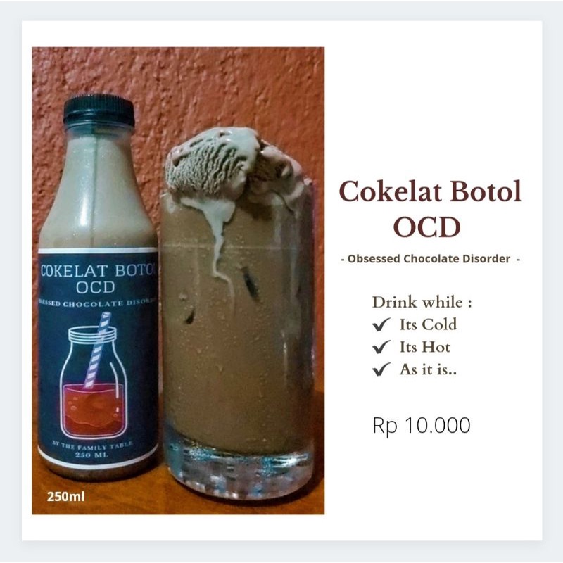 

Minuman Cokelat BOTOL OCD