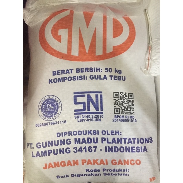 

Gula GMP 50 Kg (khusus grab/gojek)