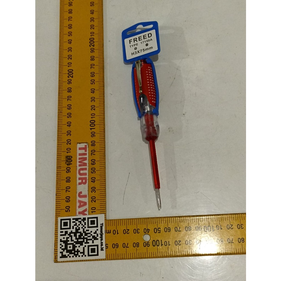 FREED TEST PEN listrik Obeng plus minus + - screwdriver testpen