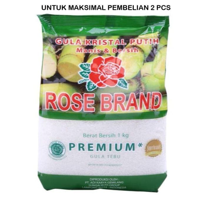 

ROSE BRAND GULA PASIR PUTIH PREMIUM 1KG