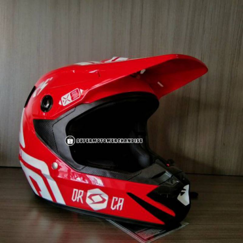 HELM RSV ORCA MODEL NECTAR SERIES X WARNA MERAH ORCA NECTAR