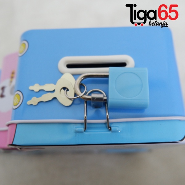 365 COIN BANK #41200 Celengan Gembok Buka Tutup Bentuk Lucu