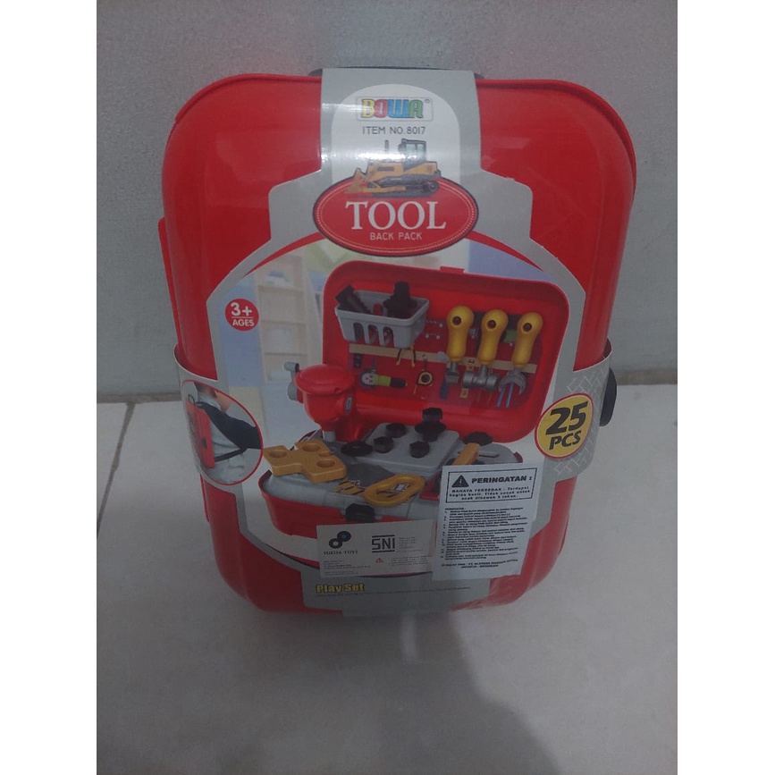MAINAN Peralatan Kerja TOOL BACKPACK - TOOL SET