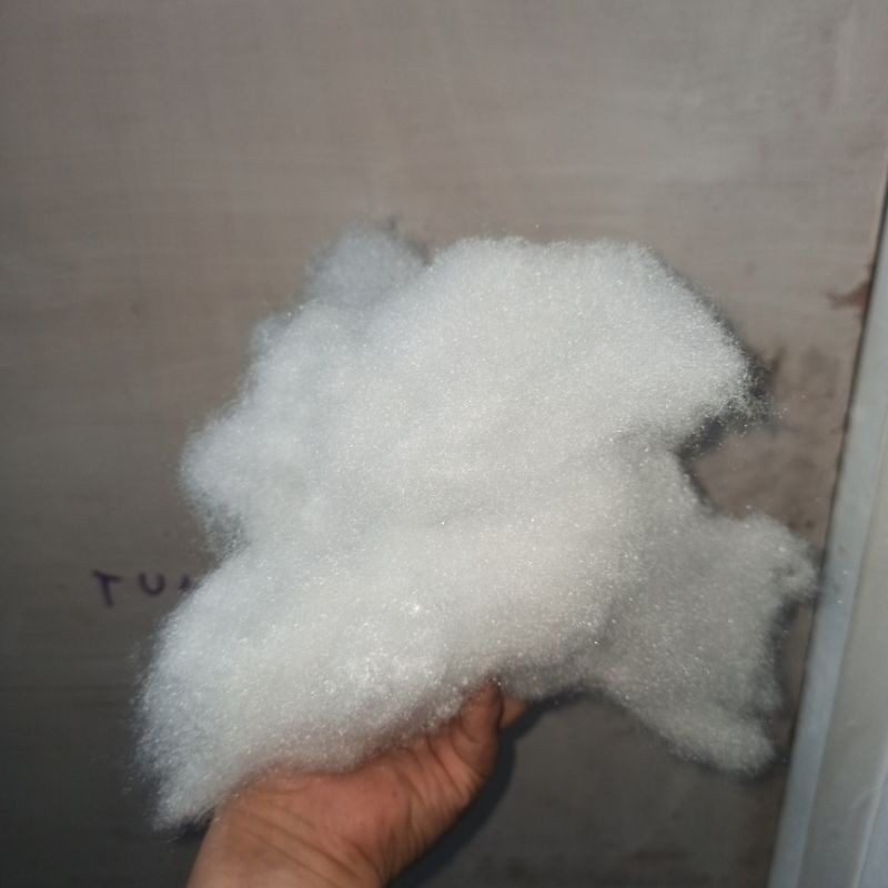 bahan isi boneka kapas silikon berat 1Kg / 1000gr