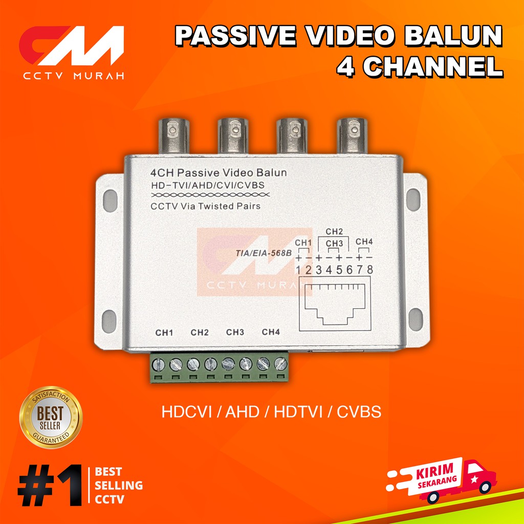 BALUN PASSIVE 4CH AHD UP TO 5MP