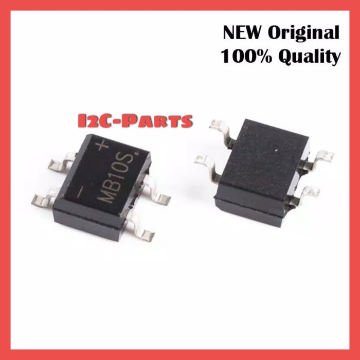 MB10S Diode Bridge Rectifier 1000V 0.5A SMD SOP-4 DIODA mb10s