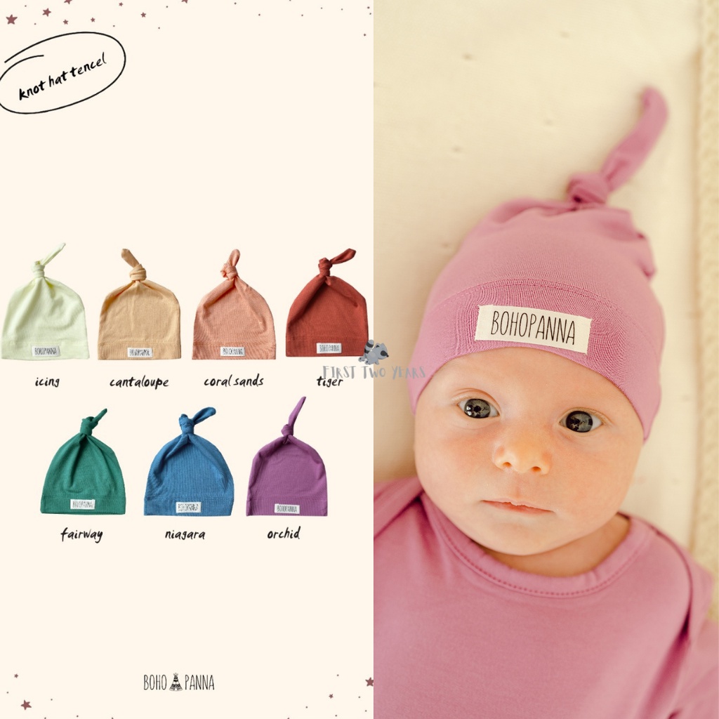 Bohopanna - Knot Hat Tencel / Topi Anak Unisex