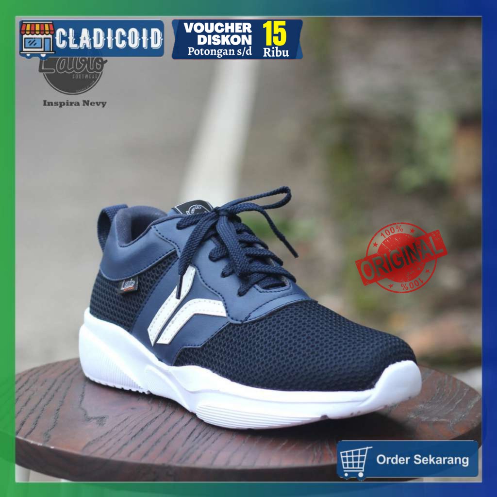 SEPATU SNEAKERS PRIA ORIGINAL SPORTY DAN STYLISH COCOK UNTUK RUNNING, LARI, JALAN, NONGKRONG INSPIRA