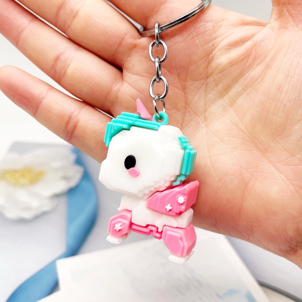 GANTUNGAN KUNCI UNICORN LEGO // Ganci Karakter Unicorn Lego Unik Lucu | Gantungan tas | Bag Charm | Souvenir Murah | Keychain | COD