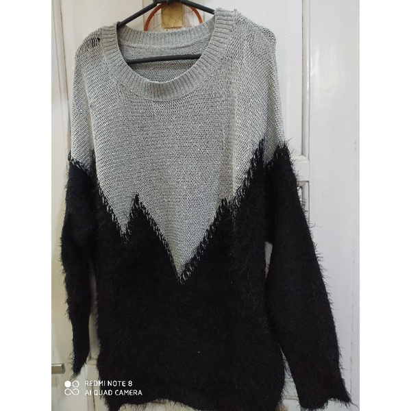 sweater rajut kombi wool premium