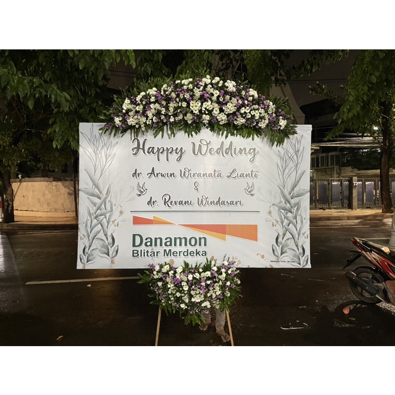 

Papan Bunga Happy Wedding / Papan Wedding Surabaya