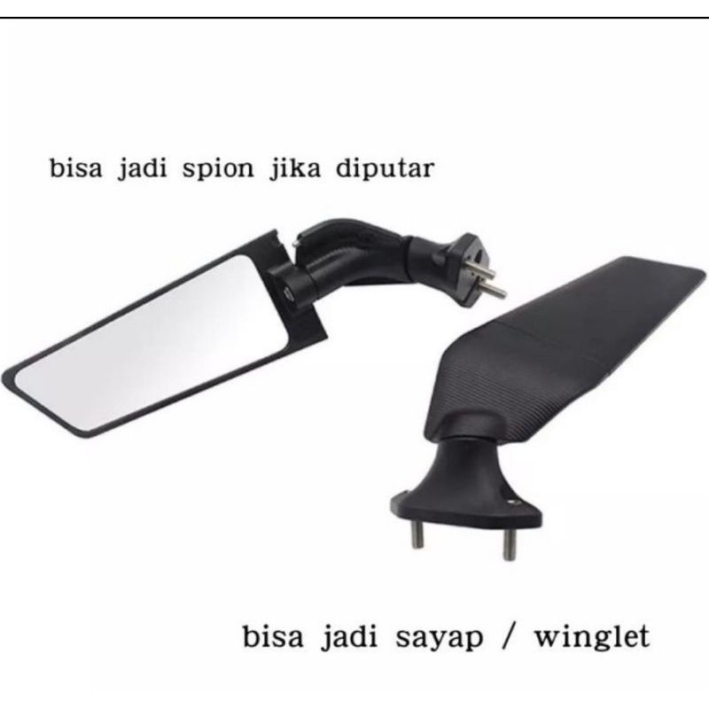 # spion winglet F22 spion vering ninja250 zx25r cbr r15 gsx universal spion winglet termurah