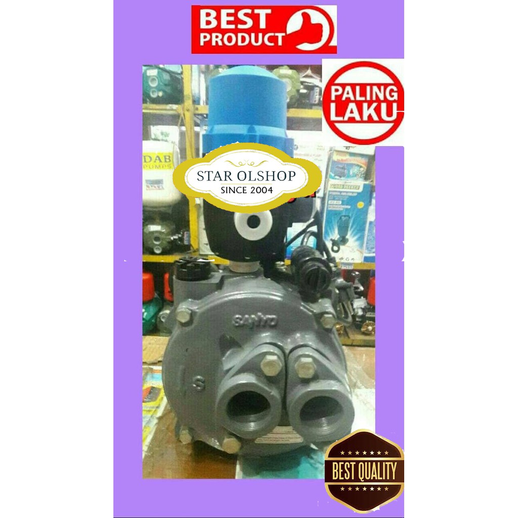 Garansi pompa air Sanyo PDWH 200 Automatic jet pump 200 watt otomatis ( LOW WATT ) pc 250