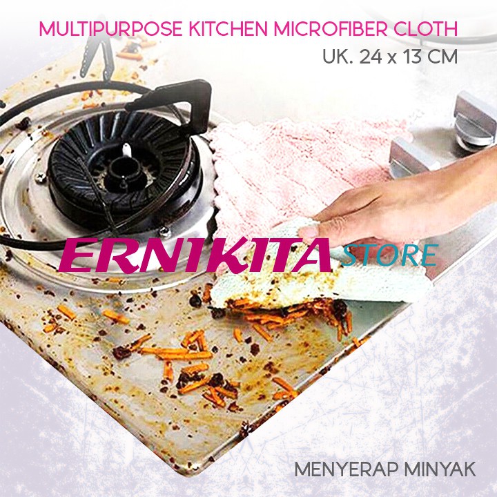 KAIN LAP MICROFIBER SERBAGUNA - Kain Lap Dapur Anti Minyak