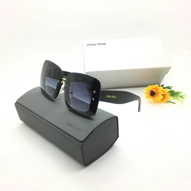 Mi**umiu gliter / Kacamata fashion wanita berkualitas/cewek branded best seller murah kualitas super
