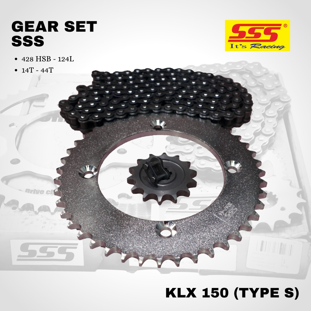 Gear gir set paket sss KLX Type S 428 14/44