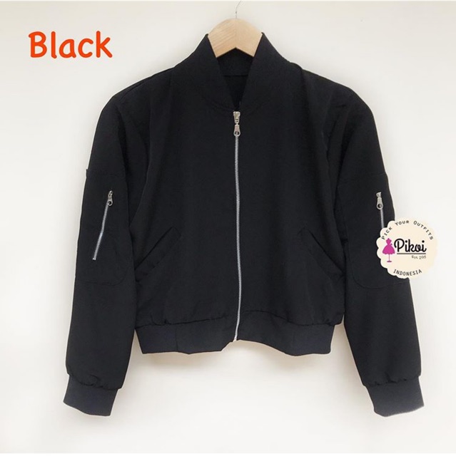 Jaket bomber cewek / bomber wanita murah / jaket cewek polos / bomber pullandbear bomber korea 1891