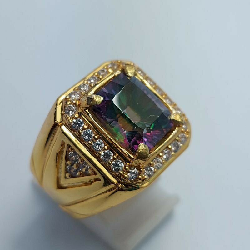 Natural  Mystic Quartz Top Luster