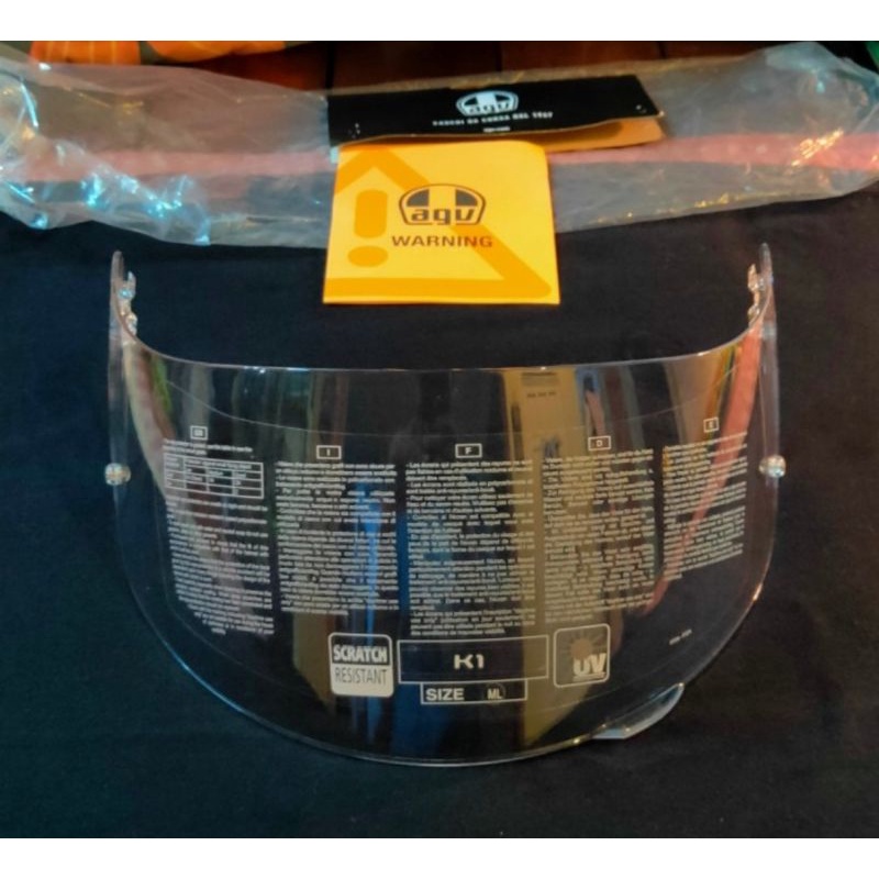 Jual (SOLDOUT) Clear Visor AGV K1 Original Copotan like new. Bisa jg