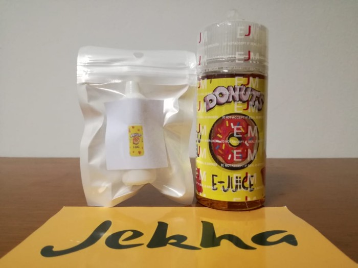 ketengan ecer eceran ejm marina yellow donut 3mg 6mg liquid vape