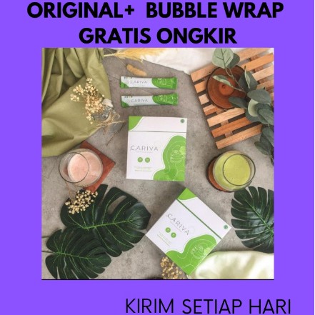CARIVA 1 BOX ISI 20 SACHET COLAGEN TANPA RASA COLLAGEN BPOM HALAL