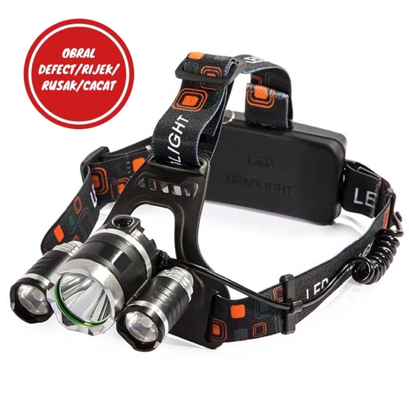 [OBRAL RIJEK] TaffLED Ares Headlamp Headlight 3 LED Cree XM-L T6 + 2 XEP - L3