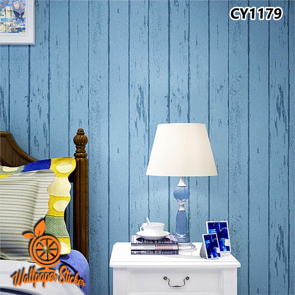 Wallpaper Dekorasi Ruangan Dinding Wallpaper Stiker kamar tidur Wallpaper Dinding 45cm x 9m