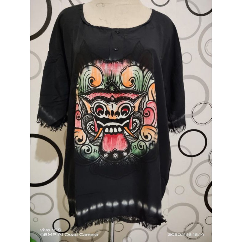 BAJU BARONG BALI LUKIS HITAM/BAJU KHAS BALI